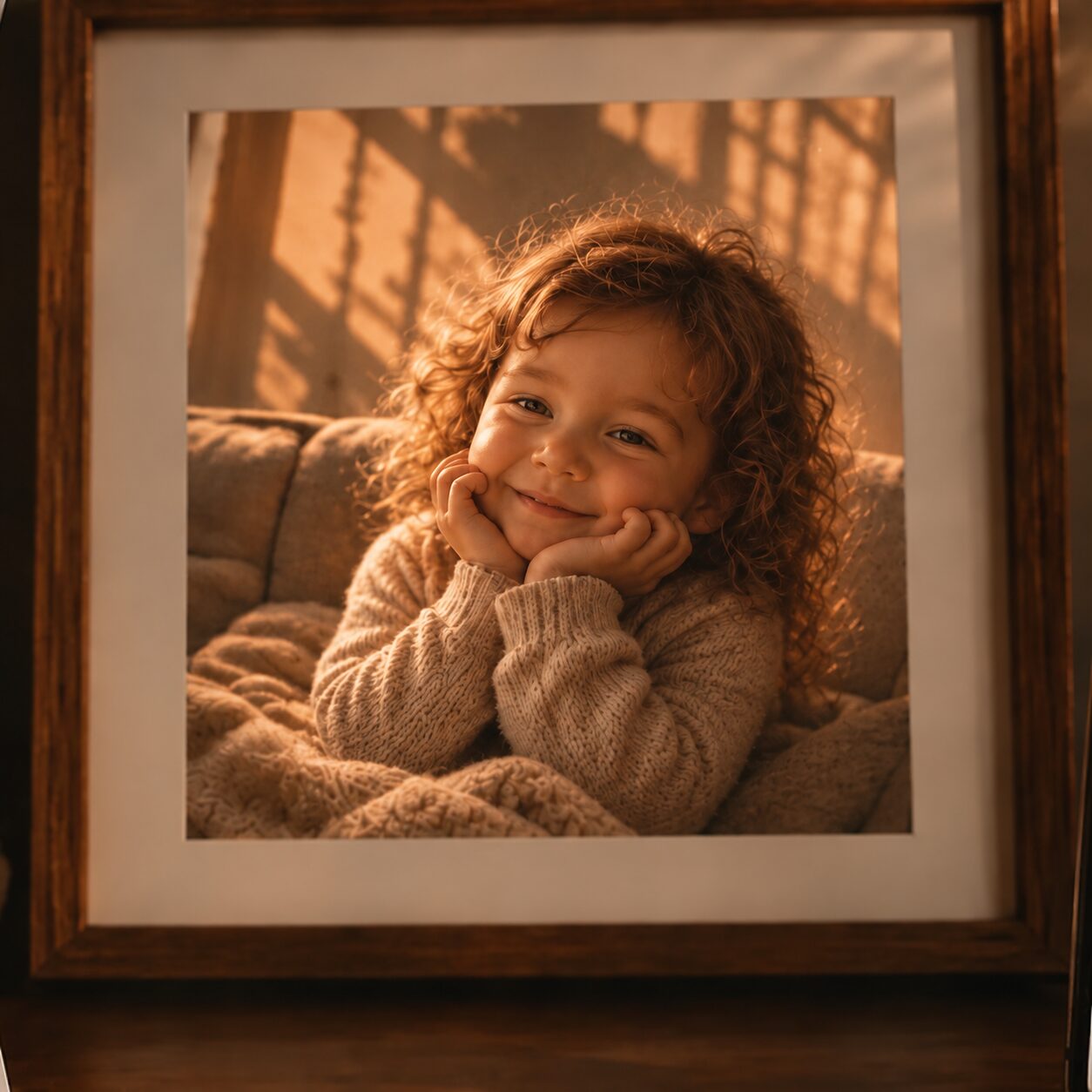 Signature Photograph — ein gerahmtes Familienfoto